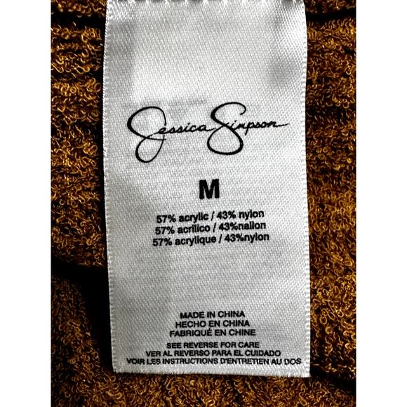 Jessica Simpson Edith Racerback Tank Top Sweater Sleeveless V Neck Brown W M NWT - Picture 10 of 10